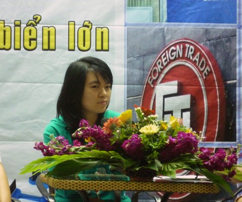 Trần Thị Hiền Giang, Á khoa khối D, ĐH Ngoại Thương, 2011 (Ảnh Thu Hòe)